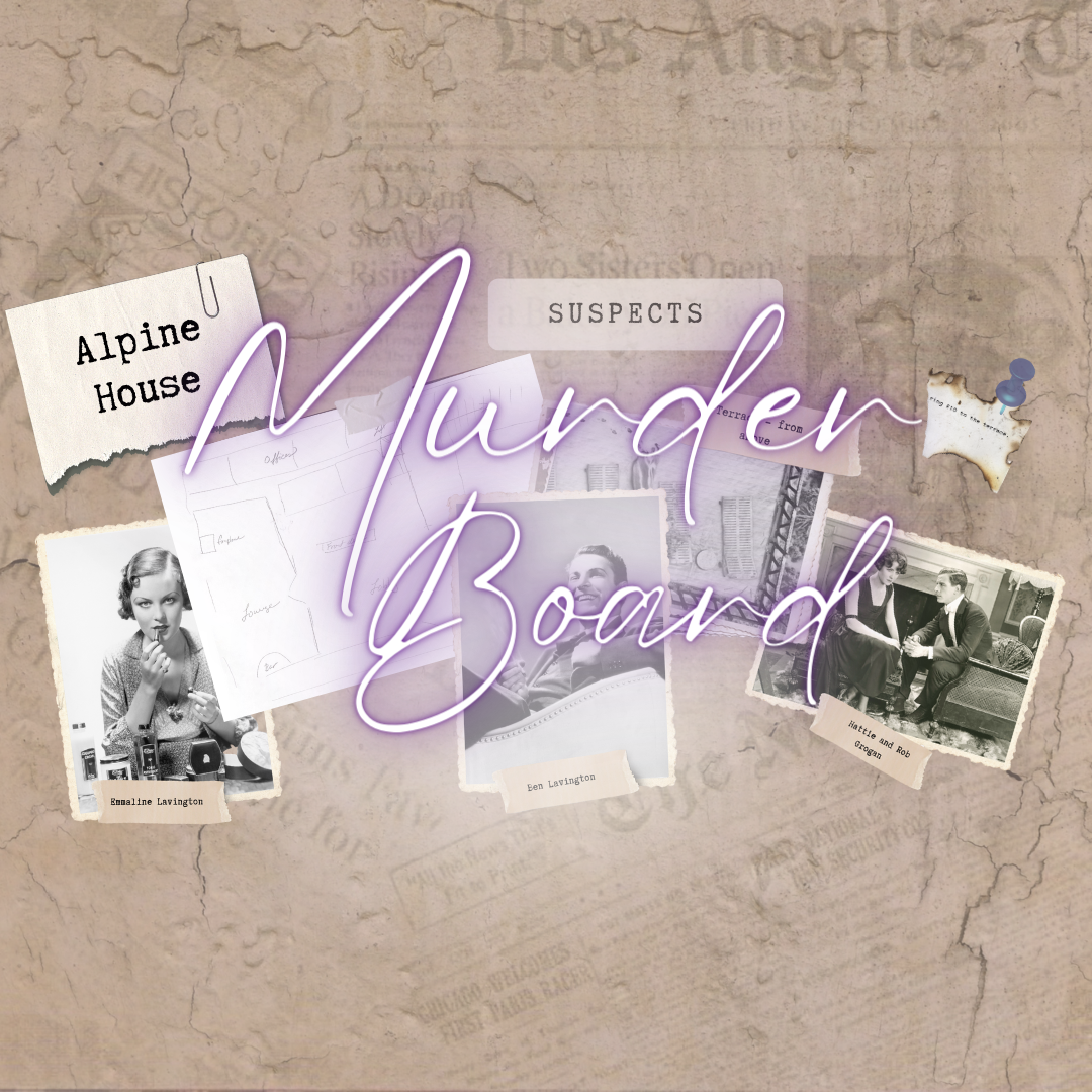 Murder in the Alps Murder Board Printable