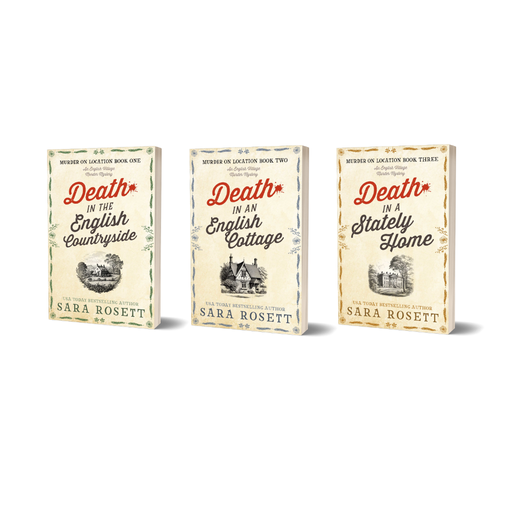Books 1-3 of the Murder on Location series, an English village cozy msytery series.
