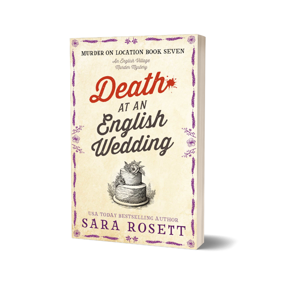 Death at an English Wedding, a cozy mystery set in an English village.