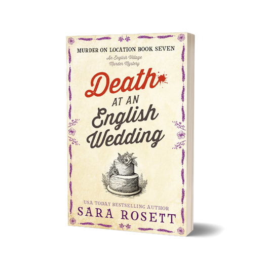 Death at an English Wedding, a cozy mystery set in an English village.